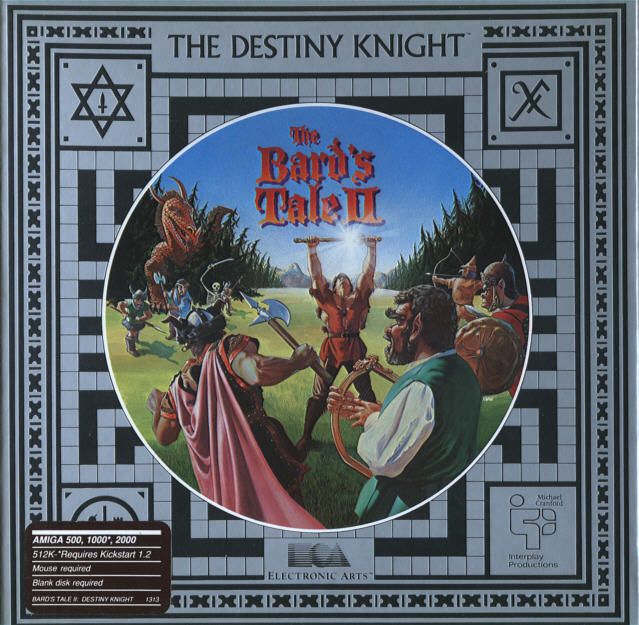 The Bard's Tale II: The Destiny Knight box art for Amiga